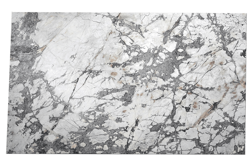 Invisible White Marble Slab